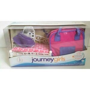 Journey Girls Pet Accessory Set Bed Carrier Sweater Rope Pink Toys R Us 2015 New